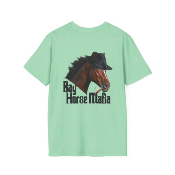 Bay Horse Mafia- Unisex soft-style T-Shirt, Greens - Image 4