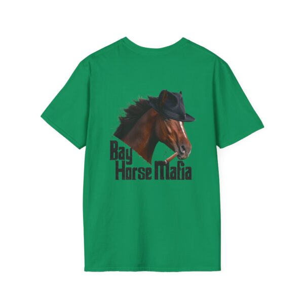 Bay Horse Mafia- Unisex soft-style T-Shirt, Greens - Image 5