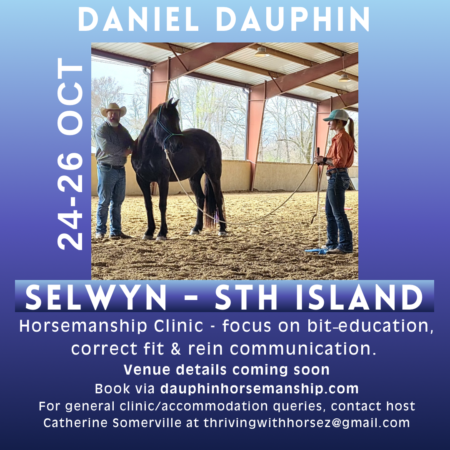 Oct 24-25 Selwyn, NZ (South Island) Small Group Clinic Days