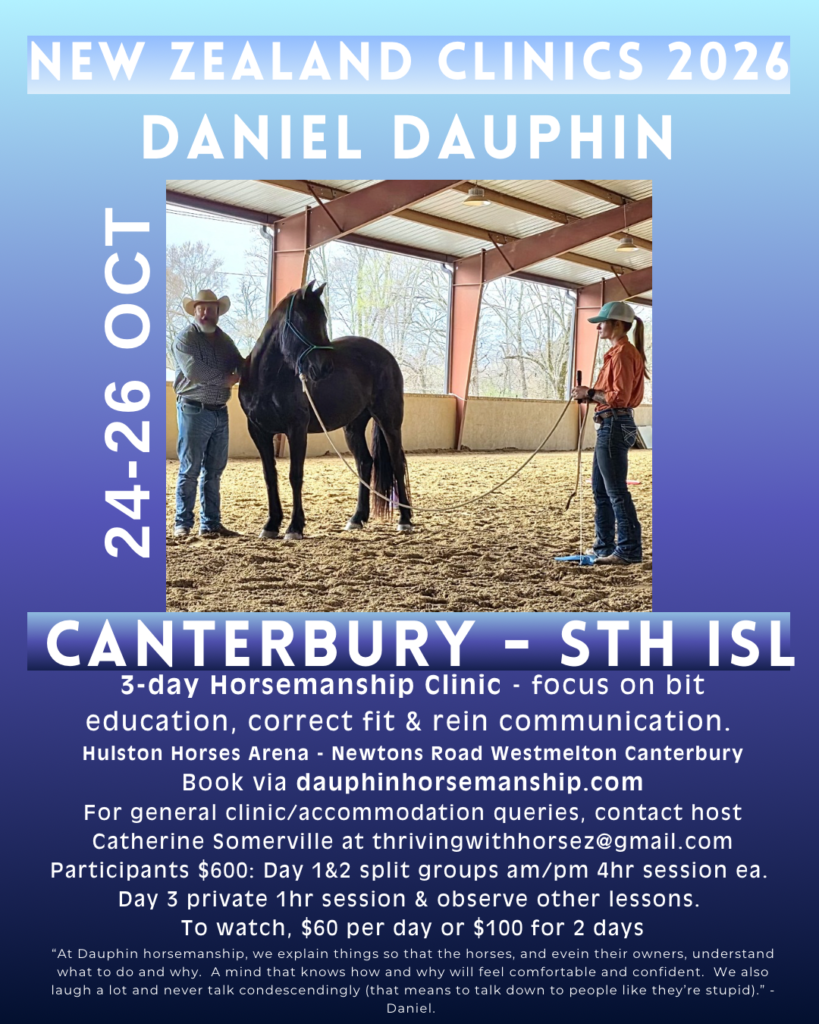 Oct 24-25 Canterbury, NZ (South Island) Small Group Clinic Days